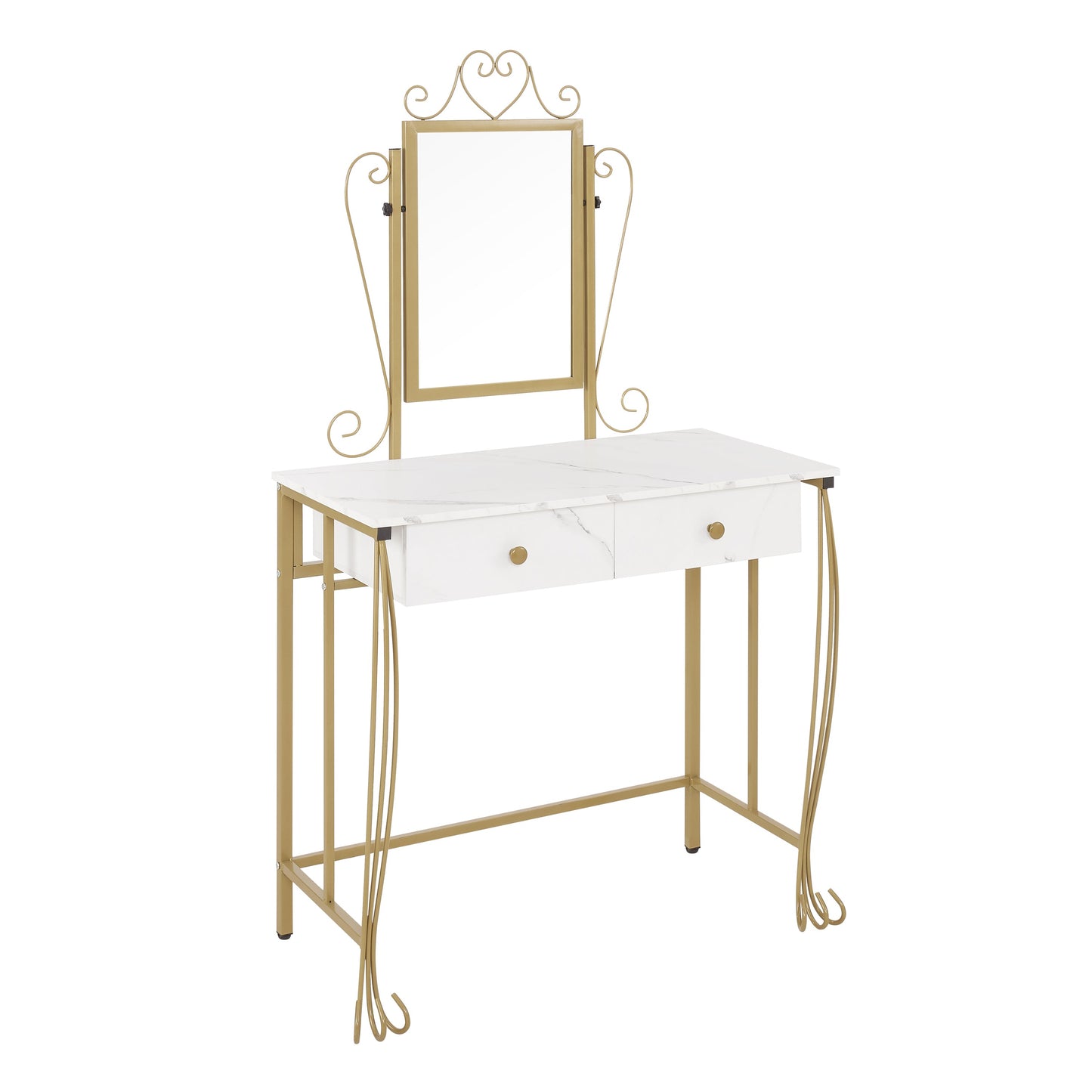 Elara Vanity Table and Mirror