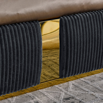 Soren Velvet Upholstered Bed