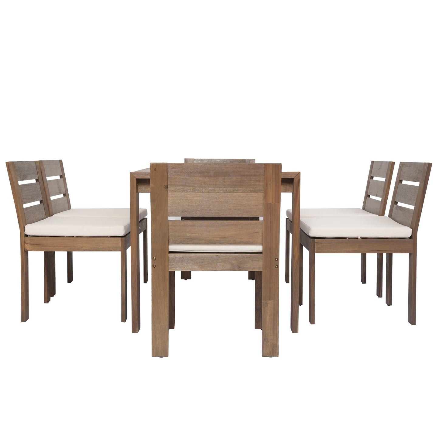 Solara Acacia Outdoor Dining Set for 6