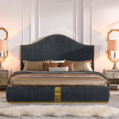 Soren Velvet Upholstered Bed