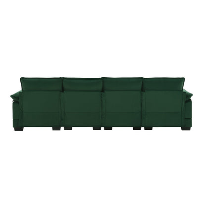 Arden Emerald Velvet Sectional