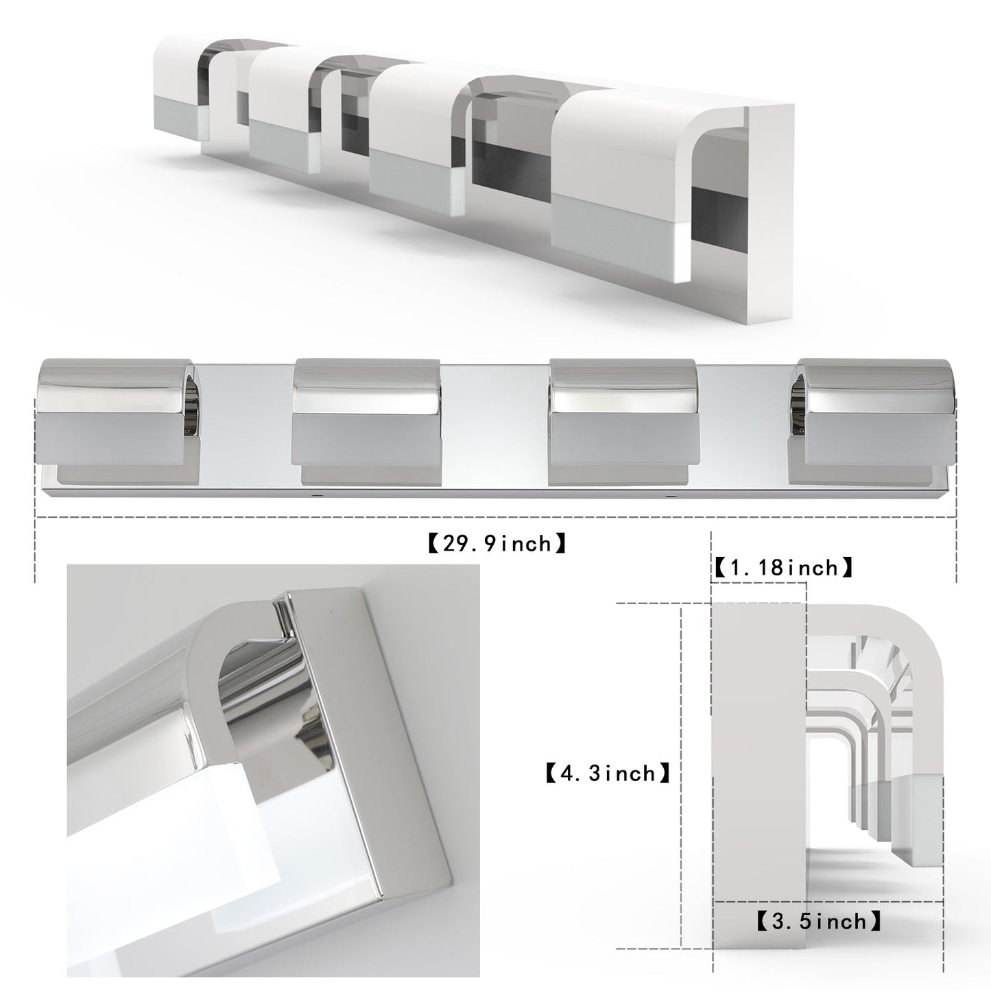 Nova LED Bathroom Light