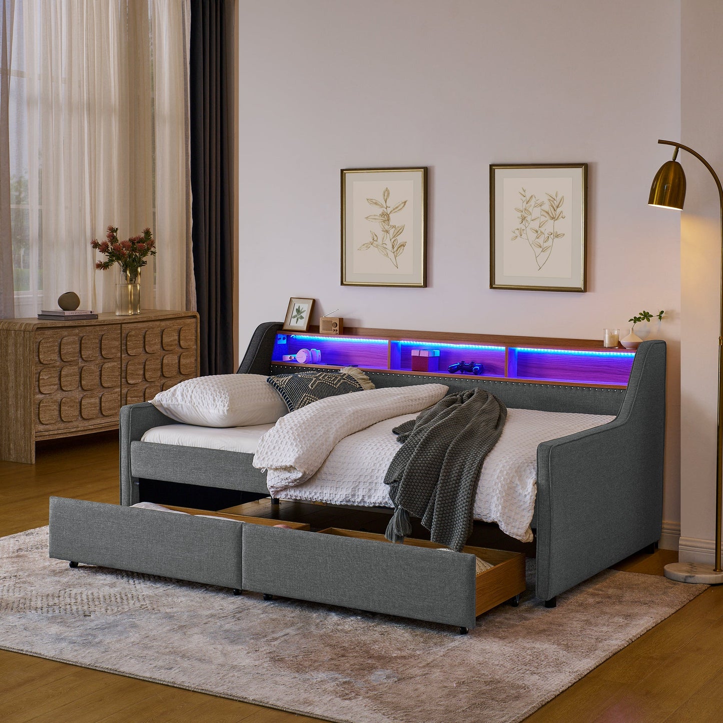 Haven Upholstered Storage Bed