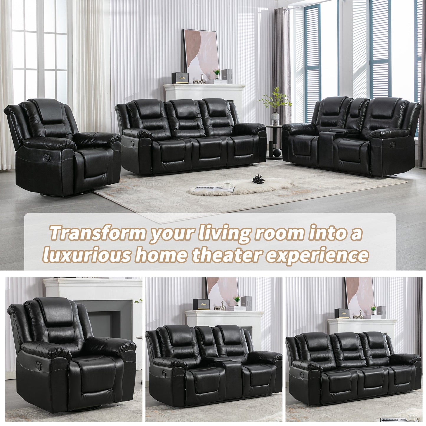Weston 6-Seater Home Theatre Recliner