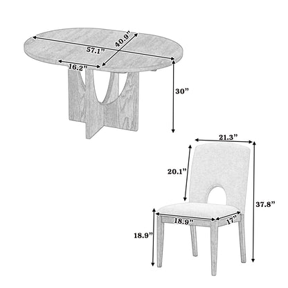 Rowan 5-Piece Extendable Dining Set