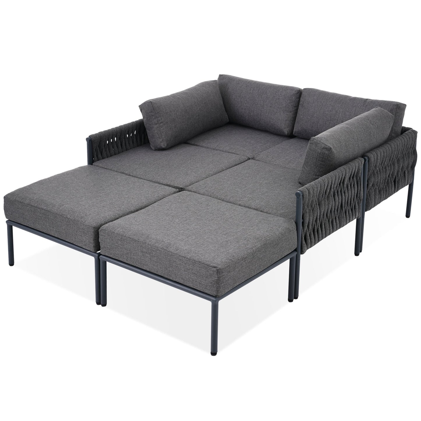 Arden 6-Piece Aluminum Outdoor Sofa Set