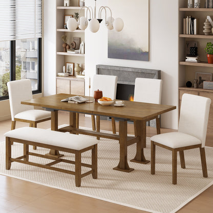 Harper 6-Piece Farmhouse Dining Set