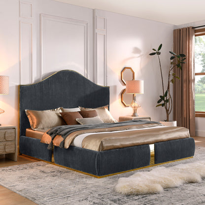 Soren Velvet Upholstered Bed