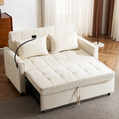 Alden Chenille Sleeper Loveseat