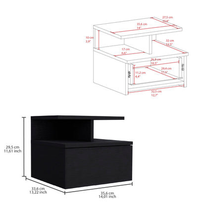 Kenya Black Armoire and Nightstand