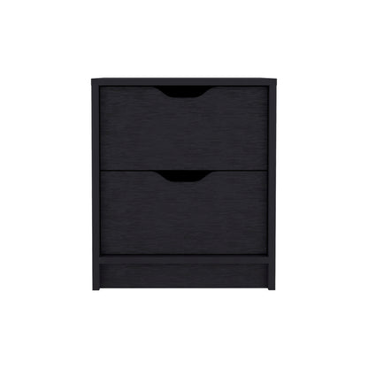 Raymer Black Dresser and Nightstand
