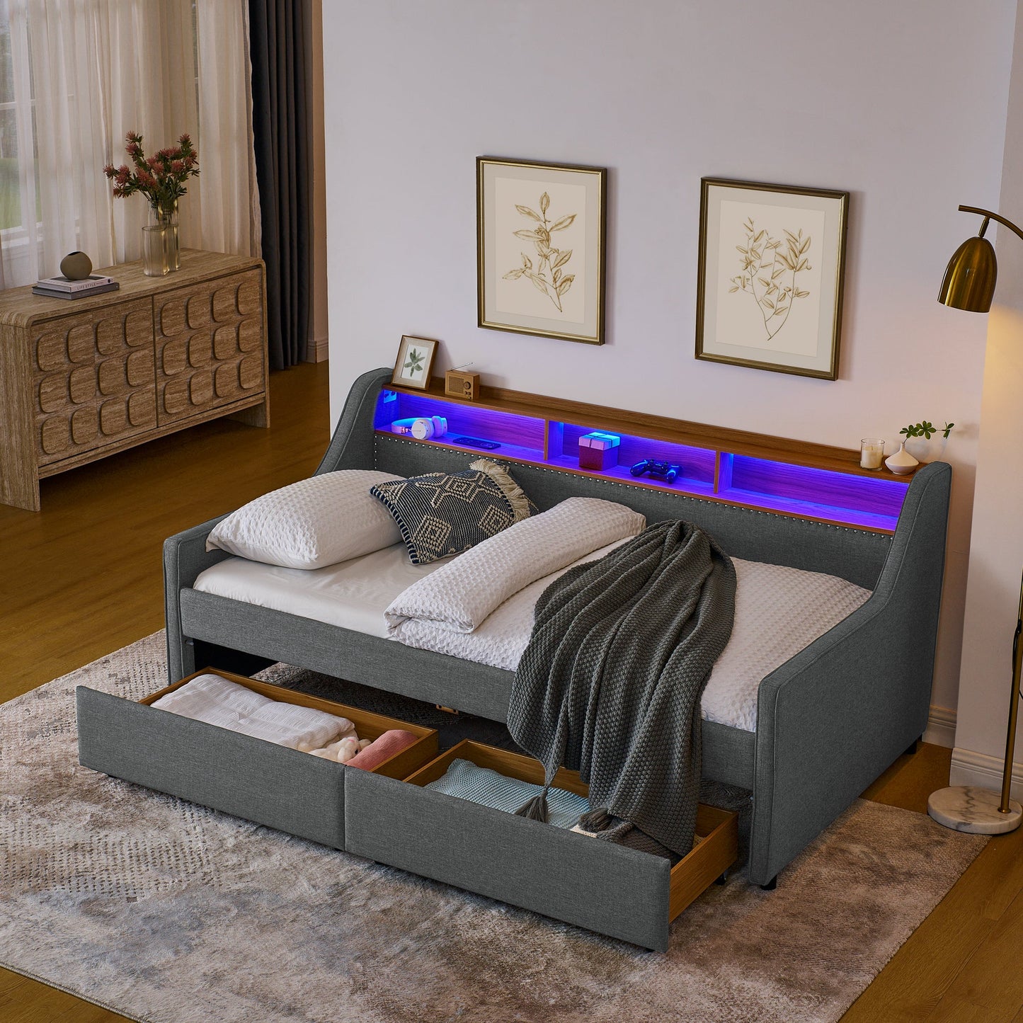 Haven Upholstered Storage Bed
