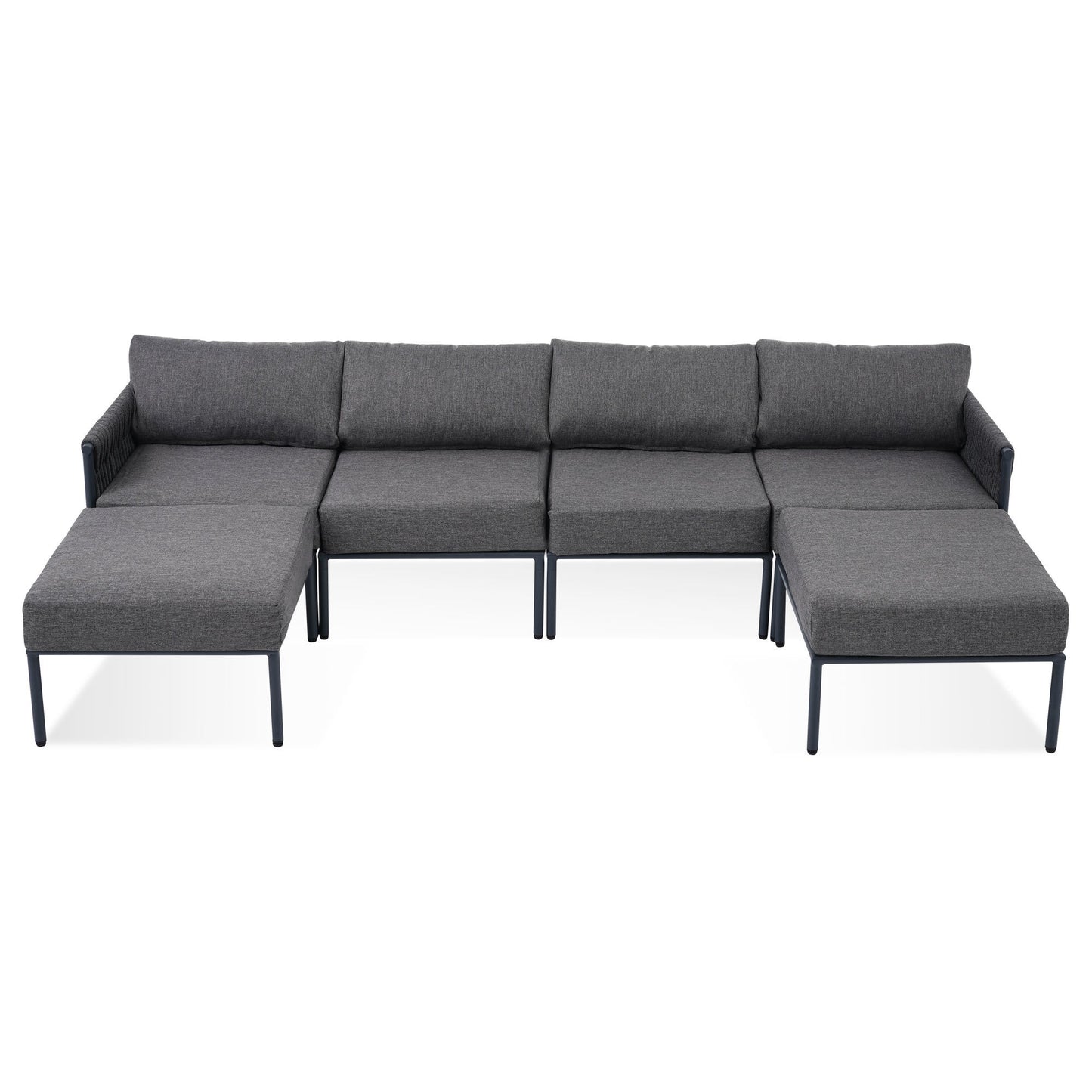 Arden 6-Piece Aluminum Outdoor Sofa Set