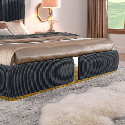 Soren Velvet Upholstered Bed