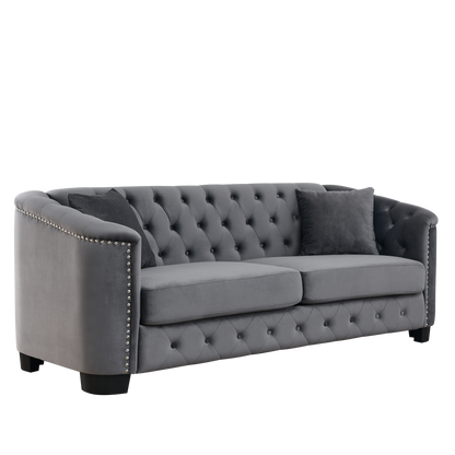 Monroe Velvet Sofa with Loveseat