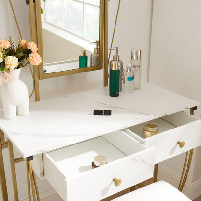 Elara Vanity Table and Mirror