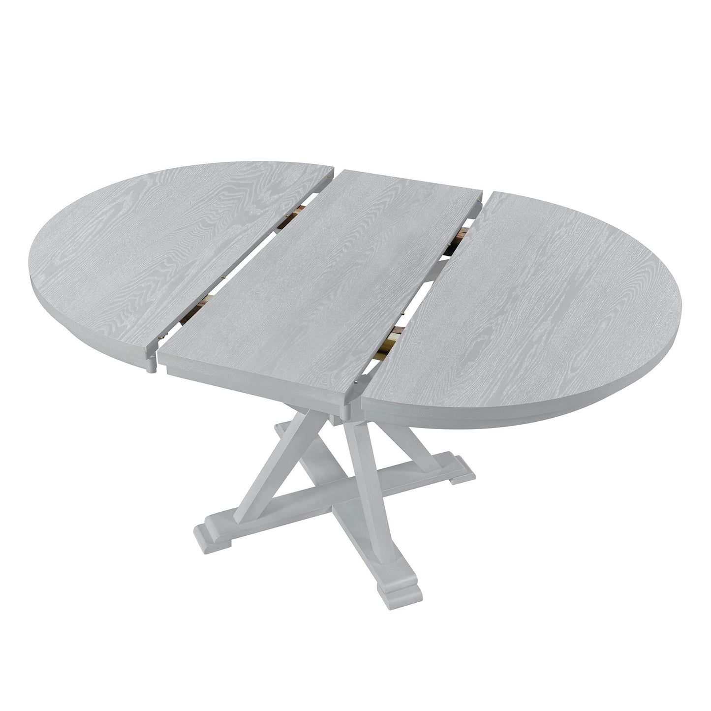 Ashford Mid-Century Farmhouse 5-Piece Extendable Dining Set