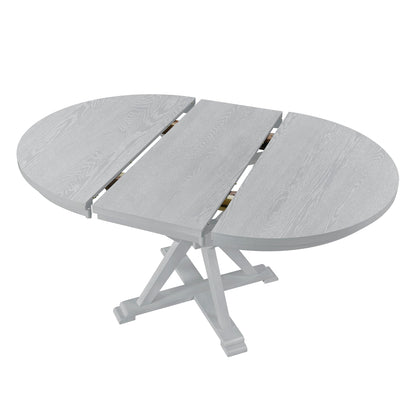 Ashford Mid-Century Farmhouse 5-Piece Extendable Dining Set