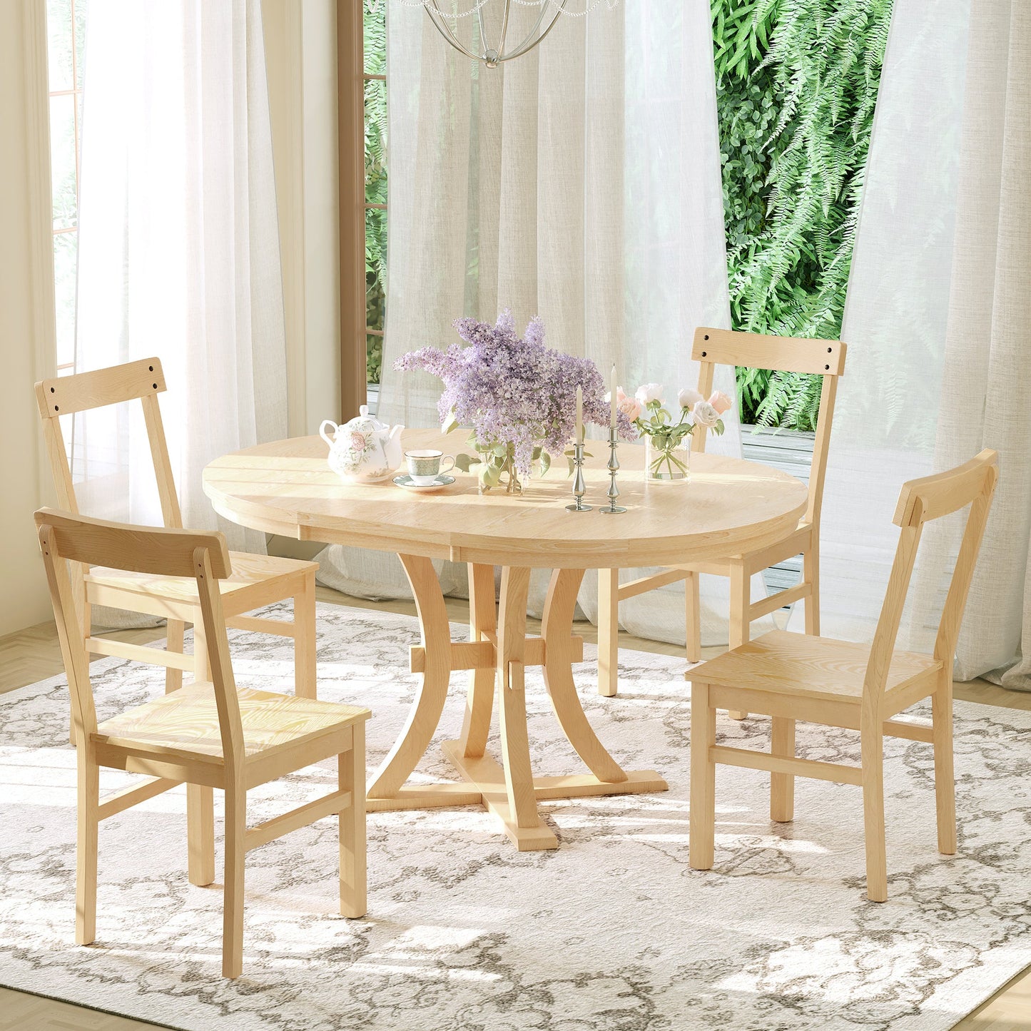 Willow 5-Piece Extendable Dining Set